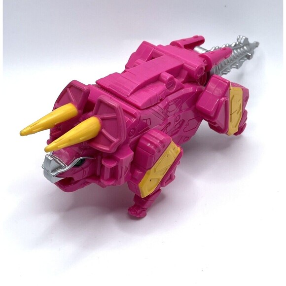 Power Rangers Dino Charge Pink Triceratops Charger Megazord Zord Builder - Picture 1 of 7